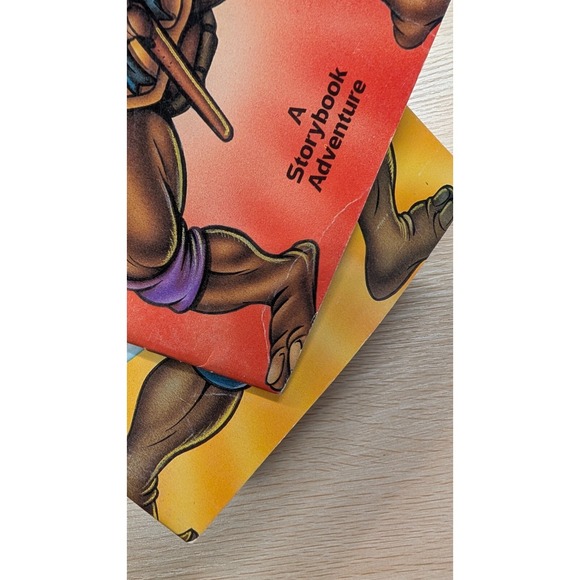 Vintage 90's Teenage Mutant Ninja Turtles Storybook Adventures Paperback Lot 2 - Picture 4 of 5